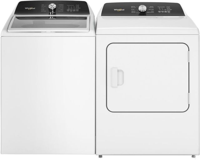 Whirlpool® White Top Load Washer & Electric Dryer Laundry Pair-0