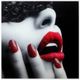 Classy Living Luscious Lace Lips Frameless Wall Art-0