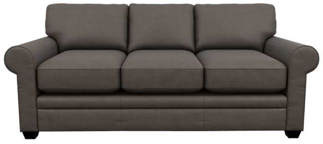 La-Z-Boy® Olson Greystone Leather Queen Sleeper Sofa-1