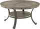 Powell® Franklin Gray Cocktail Table with Pewter Frame-0