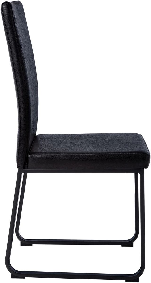 Monarch Specialties Inc. 2-Piece Black Side Chair Set with Black Metal Bases-3