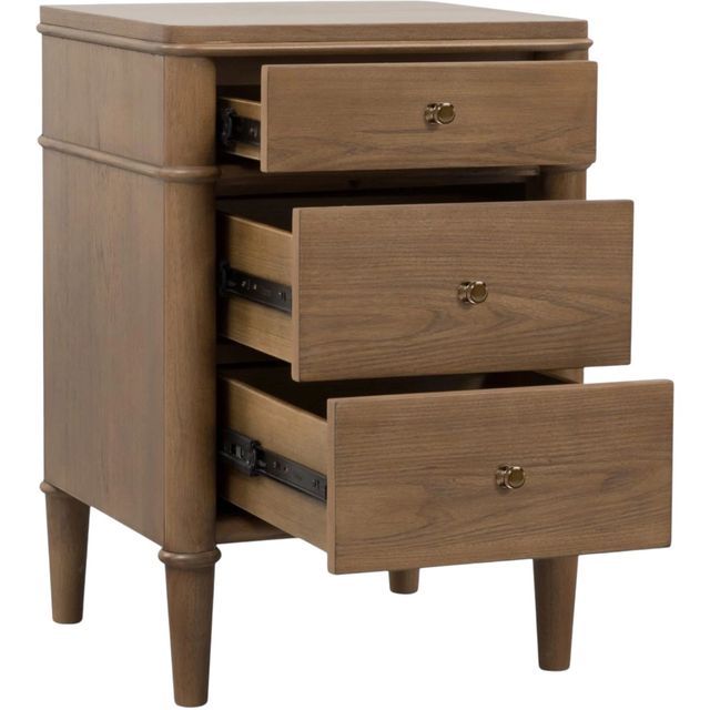 Modus Furniture Whitmore Claystone 3-Drawer Nightstand-2