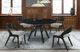 Armen Living Polly 2-Piece Black/Gray Dining Side Chair Set-1
