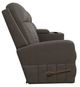 La-Z-Boy® Finley Otter Leather Manual Wall Reclining Loveseat with Console-3