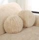 Uttermost® Abide 2-Piece Caramel Ball Sheepskin Pillows Set-1