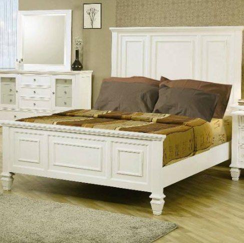 Coaster® Sandy Beach White Queen Bed-1