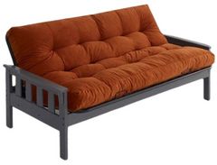 Woodcrest Gray/Orange Futon