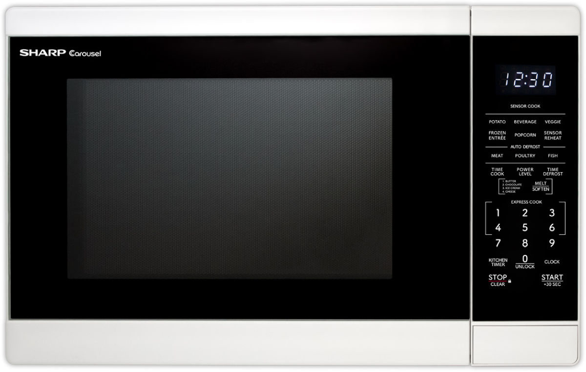 Sharp 1.4 Cu. Ft. White Countertop Microwave Contractors Home Appliances East Granby CT West Springfield MA