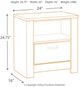 Table de nuit Bellaby, blanc, Signature Design by Ashley®-4