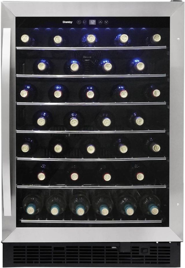 Danby® 24" 5.7 Cu. Ft. Stainless Steel Built-In Wine Cooler-1
