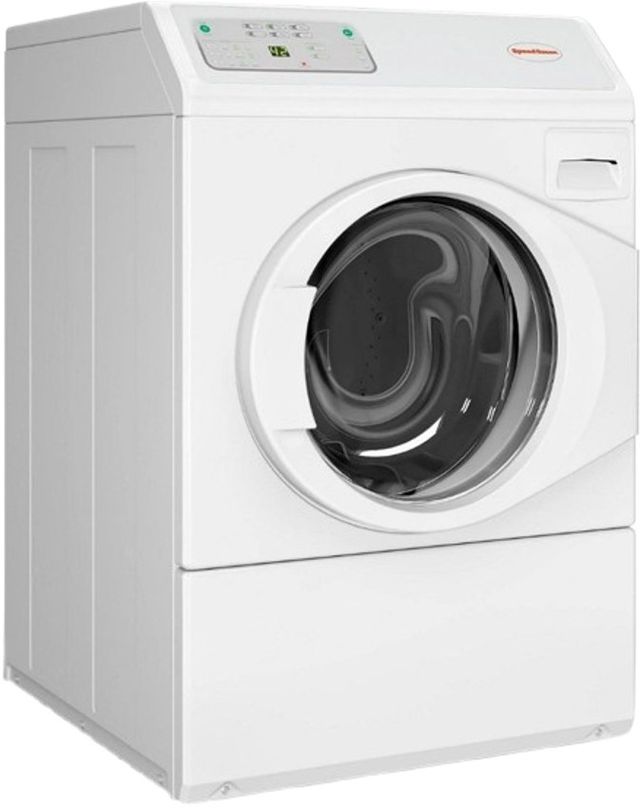 Speed Queen® Commercial 27" White Front Load Washer-1