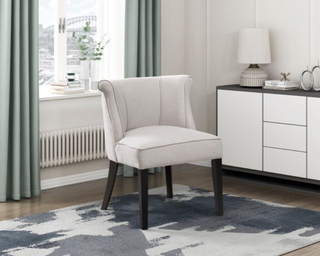 Homelegance® Taylor Beige/Espresso Accent Chair-1