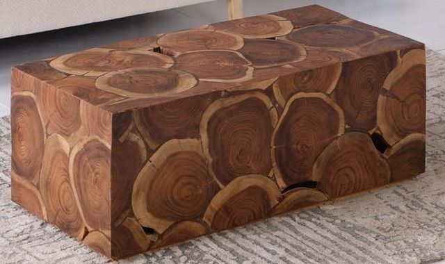 Jaipur Furniture Splendid Complements Zavala Brown Coffee Table-1
