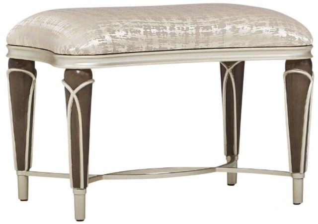 Michael Amini® Villa Cherie Beige/Hazelnut Ottoman-0