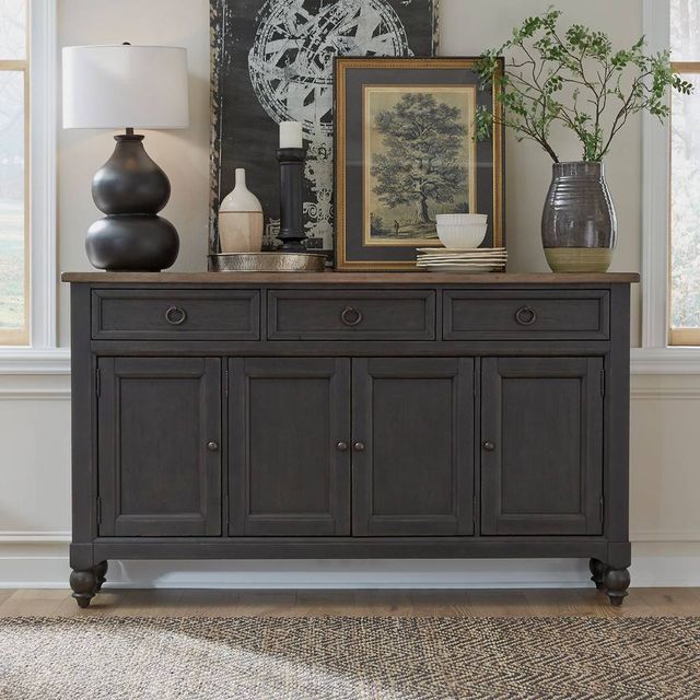 Liberty Furniture Americana Farmhouse Black Hall Buffet-1