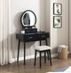 Homelegance® Camilla Black Youth Vanity Dresser with Mirror and Stool Set-1