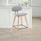 Armen Living Fox 3-Piece Gray/Oak Counter Stool Set-1