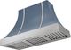 AGA Cascade 48" Stone Blue Wall Mounted Range Hood  with Brushed Nickel Trim-0