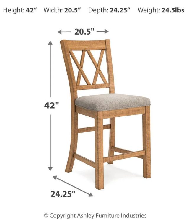 Signature Design by Ashley® Havonplane 5-Piece Brown Counter Height Dining Set-2