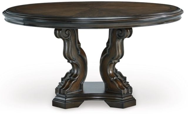 Signature Design by Ashley® Maylee Dark Brown 60" Dining Table-1