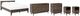 Signature Design by Ashley® Calverson 5-Piece Mocha Full Platform Bed Set-0