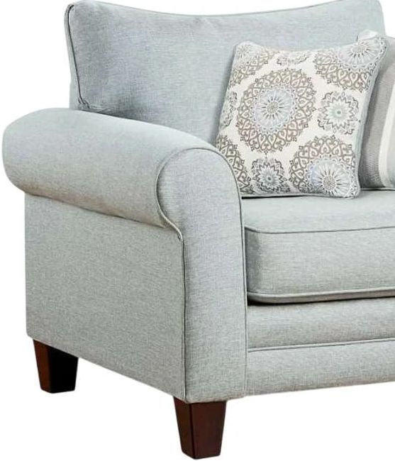 Fusion Furniture Grande Mist Gray Chair and a Half-1