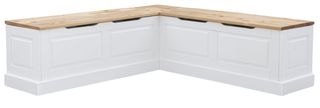 Linon Norah Natural/White Breakfast Nook