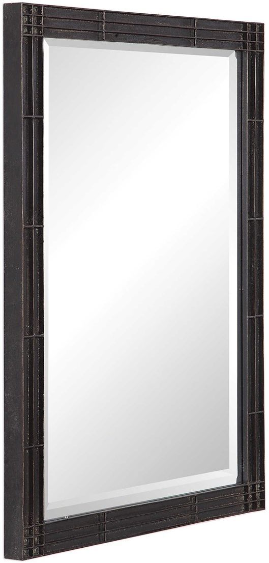 Uttermost® Gower Aged Black Mirror-4