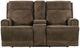 Hooker® Furniture MS Wheeler Seville Timber Leather Power Reclining Zero Gravity Console Loveseat with Power Headrest-2