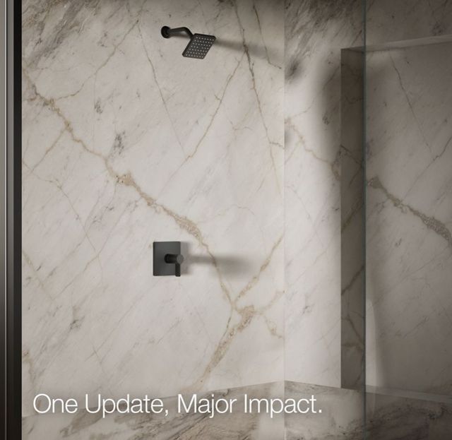 KOHLER® Parallel® Matte Black 1.25 GPM Single-Function Showerhead-4
