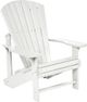 C.R. Plastics Generation Line White Classic Adirondack Outdoor Chair-0