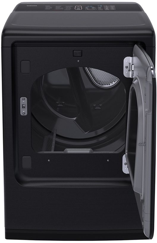 Samsung 7.4 Cu. Ft. Fingerprint Resistant Black Stainless Steel Front Load Gas Dryer-1