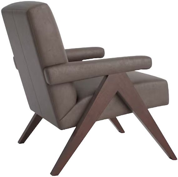 Bassett® Furniture Customizable Raeford Leather Accent Chair-3