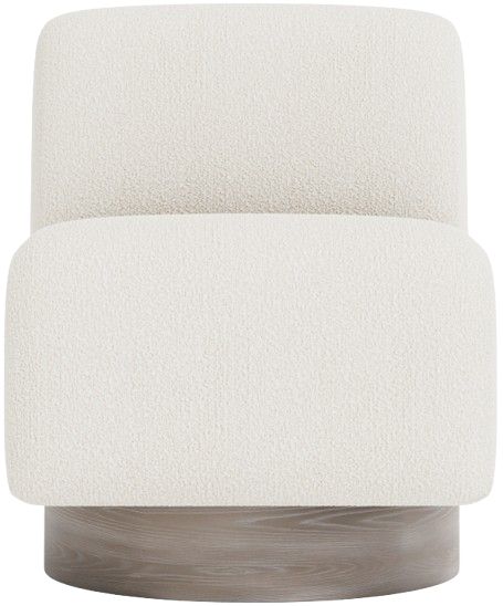 Bernhardt Marley Bernhardt Living White Swivel Chair-3