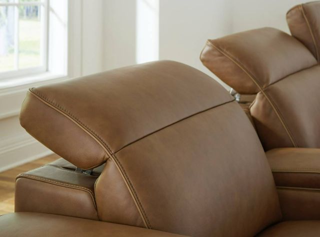 Signature Design by Ashley® Rally-Up 3-Piece Caramel Modular Power Reclining Sectional-2