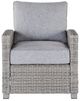 Signature Design by Ashley® Naples Beach Light Gray Fabric/Resin Outdoor Lounge Chair-1