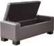 Olliix by Madison Park Brown Mirage Tufted Top Storage Bench-3