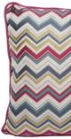 A & B Home Jacquard Multi-Colored 20" Throw Pillow-1