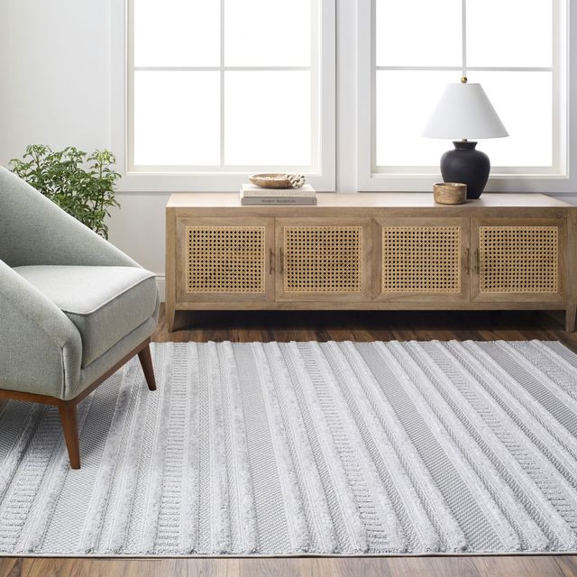 Surya West Palm Gray 8'x10' Area Rug-3