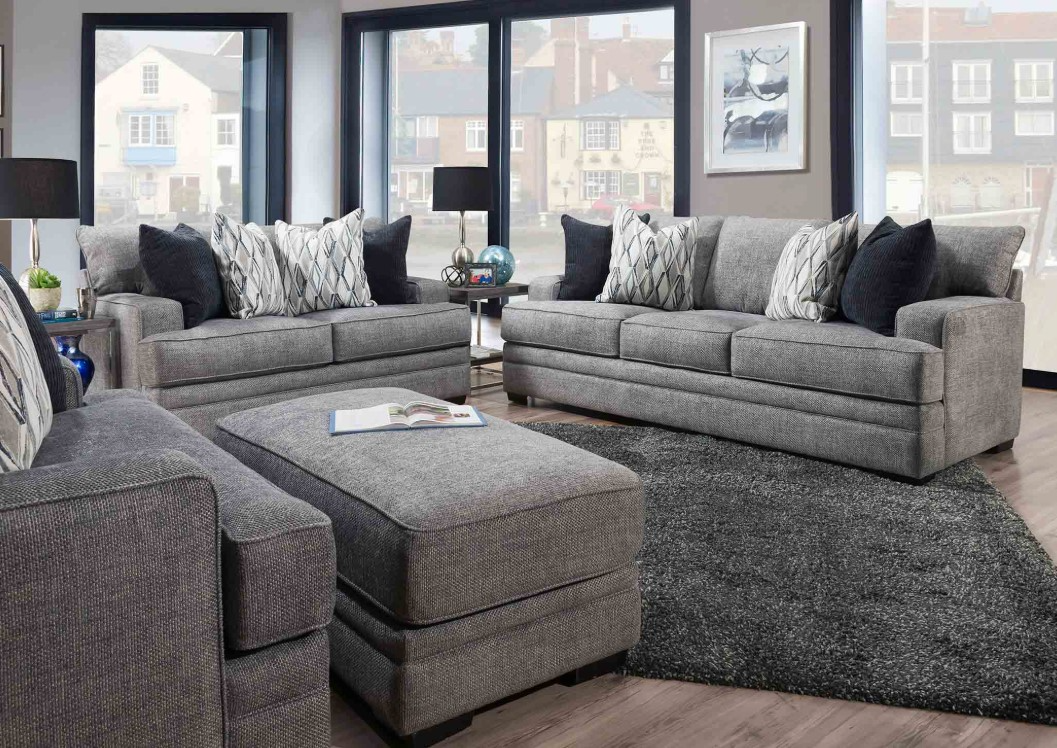 Franklin™ Juno Crosby Denim Sofa | Darvin Furniture | Orland Park, IL