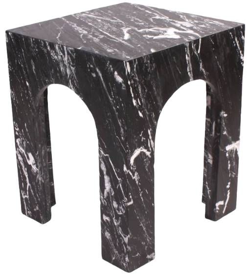 Meridian Furniture Palermo Black Marble End Table-0
