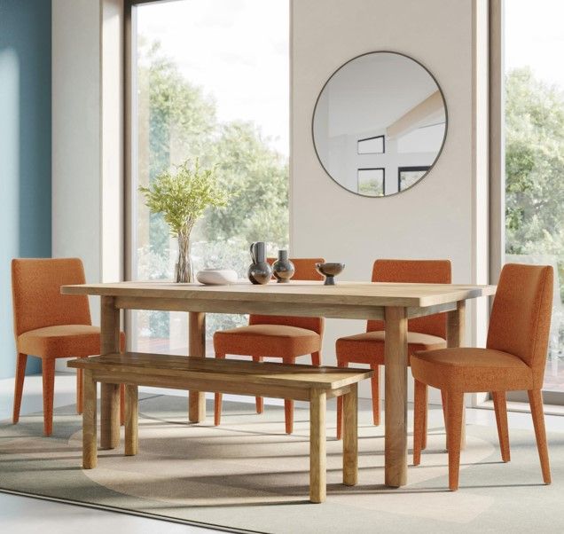 Jofran Inc. Urban Archive Wilson Auburn Upholstered Dining Side Chair-1