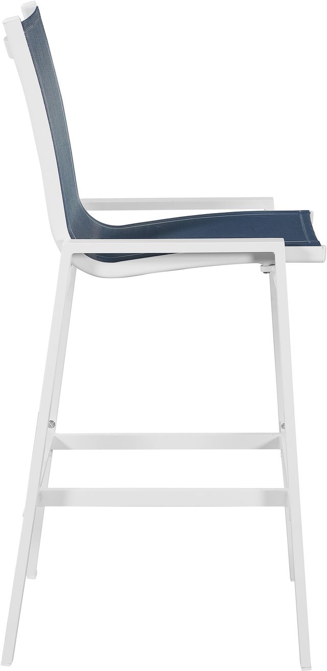 Meridian Furniture Nizuc 2-Piece Navy Outdoor Patio Mesh Barstool-2
