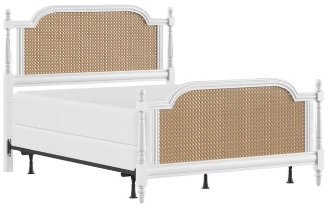 HH2 Home Melanie Classic White Queen Panel Bed with Frame-0