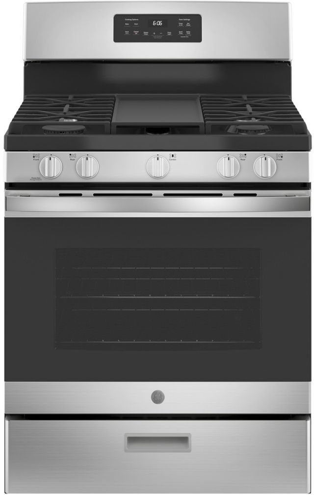 Scratch N' Dent GE® 30" Stainless Steel Freestanding Gas Range-0