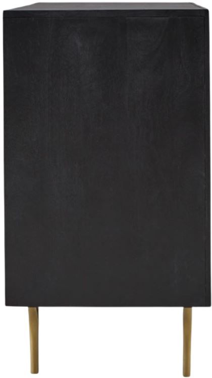 Signature Design by Ashley® Tayner Black/Gold Accent Cabinet-3