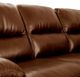 Flexsteel® David 7-Piece Pecan Leather Left-Arm Facing Sectional and Chaise-5