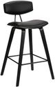 Armen Living Fox Black Bar Stool-0