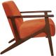 Homelegance® August Dark Walnut/Orange Accent Chair-3