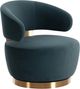 TOV Furniture Austin Dark Teal Swivel Accent Chair-0